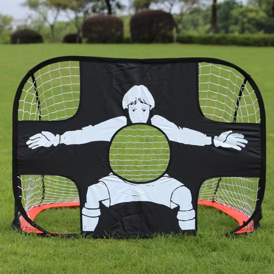 Mini pop-up dobrável portátil futebol gols gol duplo
